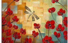 The 20 Best Collection of Dragonfly Painting Wall Art