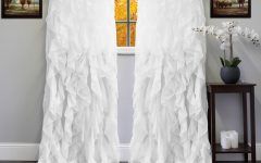 20 Best Chic Sheer Voile Vertical Ruffled Window Curtain Tiers