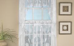 20 Photos Marine Life Motif Knitted Lace Window Curtain Pieces