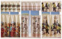 Grace Cinnabar 5-piece Curtain Tier and Swag Sets