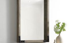 15 Best Ideas Rustic Industrial Black Frame Wall Mirrors