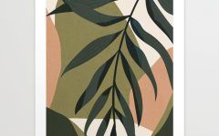 Top 15 of Abstract Tropical Foliage Wall Art