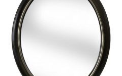 Oil-rubbed Bronze Finish Oval Wall Mirrors