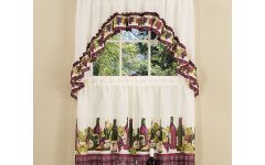 20 Inspirations Chardonnay Tier and Swag Kitchen Curtain Sets