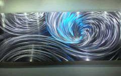 2024 Best of Abstract Aluminium Wall Art