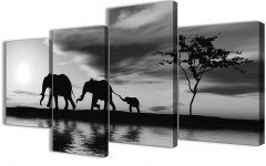 Black and White Large Canvas Wall Art