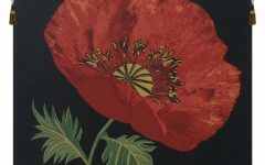 20 Best Ideas Blended Fabric Poppy Red Wall Hangings