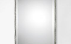 Brushed Nickel Rectangular Wall Mirrors