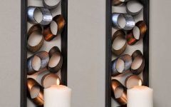 Metal Wall Art with Candles