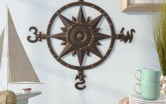 20 Inspirations Compass Metal Wall Décor by Beachcrest Home