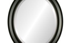 Black Oval Cut Wall Mirrors