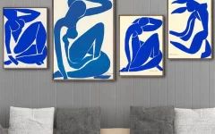 2024 Popular Blue Nude Wall Art