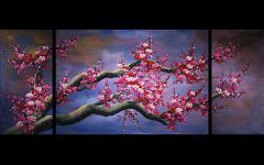15 Inspirations Abstract Cherry Blossom Wall Art