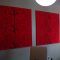 Red Fabric Wall Art