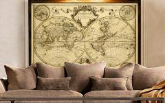 World Map Wall Art Framed