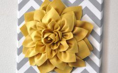15 Ideas of Diy Fabric Flower Wall Art