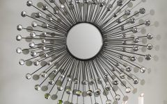 Estrela Modern Sunburst Metal Wall Mirrors