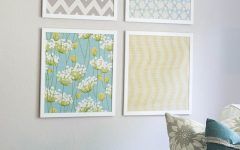 Fabric Covered Frames Wall Art