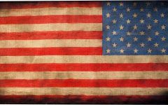 American Flag Fabric Wall Art