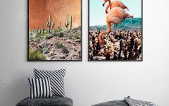 15 Ideas of Desert Palms Wall Art