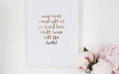 I Love You to the Moon and Back Wall Art