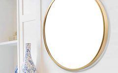 Gold Metal Framed Wall Mirrors