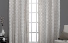 Baroque Linen Grommet Top Curtain Panel Pairs