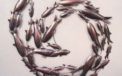 15 Best Ideas Fish Shoal Metal Wall Art