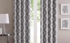 Fretwork Print Pattern Single Curtain Panels