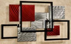 Geometric Modern Metal Abstract Wall Art