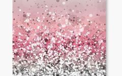 2024 Latest Glitter Pink Wall Art