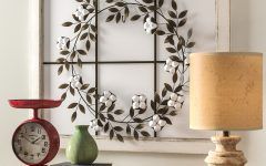 20 Best Ideas Floral Wreath Wood Framed Wall Decor