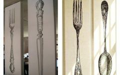 15 Inspirations Giant Fork and Spoon Wall Art