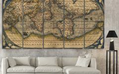 20 Ideas of Maps Wall Art