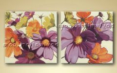Abstract Floral Canvas Wall Art