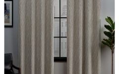 Forest Hill Woven Blackout Grommet Top Curtain Panel Pairs