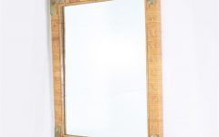 Rattan Wrapped Wall Mirrors