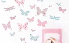 2024 Popular Fabric Butterfly Wall Art