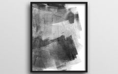 Gray and White Wall Art