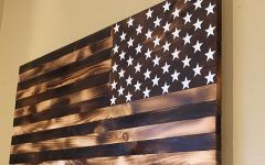 20 Photos Wooden American Flag Wall Art