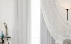 2024 Popular Mix and Match Blackout Tulle Lace Sheer Curtain Panel Sets