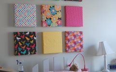 15 Inspirations Fabric Covered Squares Wall Art