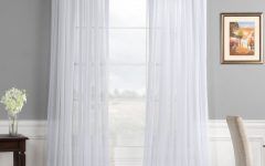 Extra Wide White Voile Sheer Curtain Panels