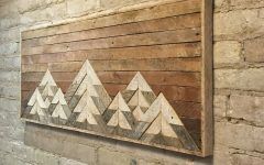 Mountains Wood Wall Art
