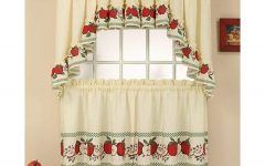 2024 Popular Red Delicious Apple 3-piece Curtain Tiers