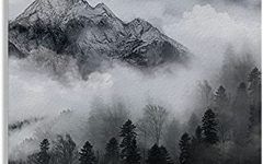 15 Inspirations Mountains in the Fog Wall Art