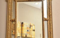 Antique Gold Scallop Wall Mirrors