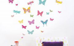 15 Ideas of Butterflies Wall Art Stickers