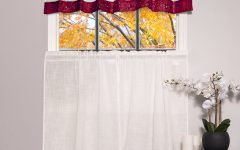 Top 20 of Oakwood Linen Style Decorative Window Curtain Tier Sets