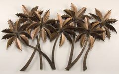 15 Collection of Palm Tree Metal Wall Art
